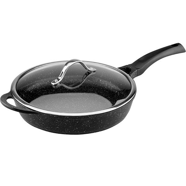 Сковорода з кришкою Premium Granite InduСtion Line 28 см 89455 Vinzer