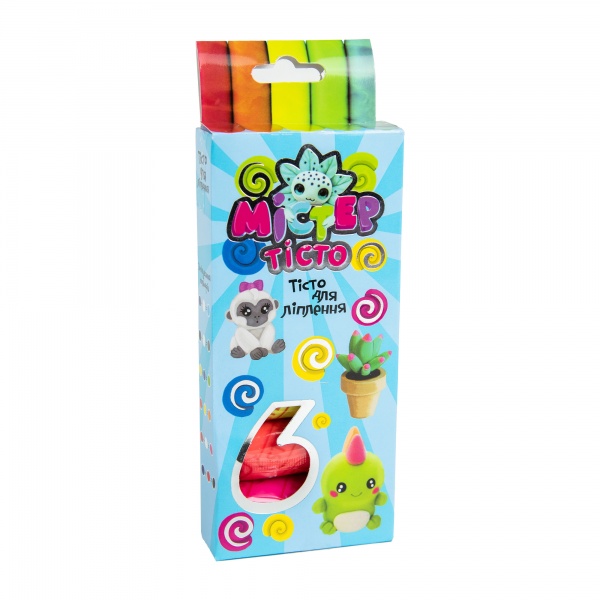 Маса для ліплення Strateg Містер тісто 6 кольорів 30570