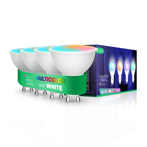 Лампа світлодіодна Nous MR16 4.5W 2700-6500 K 350Lm P8 (GU10-pack4) 