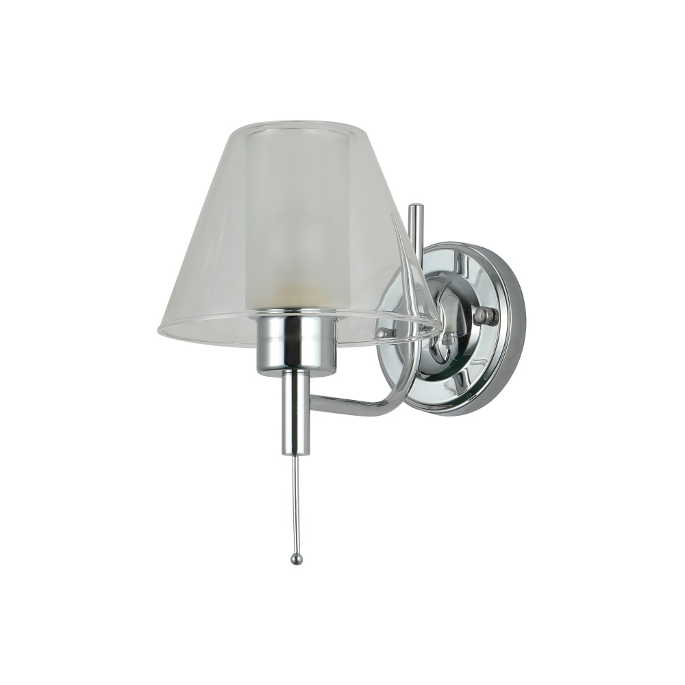 Бра Miorro Cristallo металл/стекло 1x40 Вт E14 белый 51-311-034