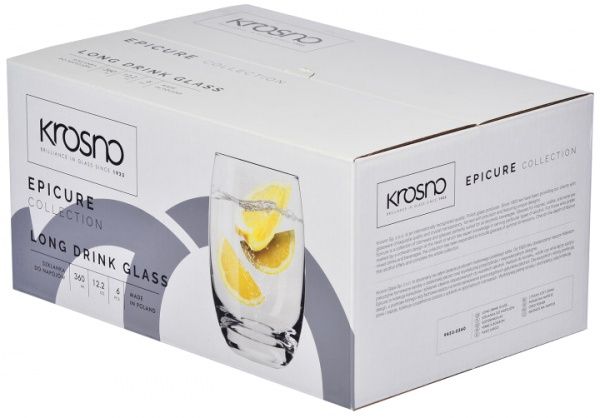 Набор стаканов long drink Epicure 360 мл 6 шт. F689453036021000 Krosno