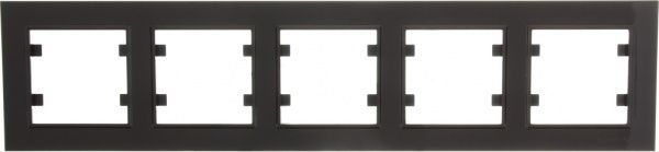 Рамка пятиместная Makel Karea горизонтальная коричневый