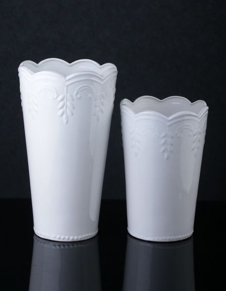 Ваза Прованс 18,5х18,5х26,5 см біла Eterna