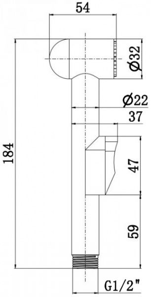 Змішувач для душу Aqua Rodos Imperial АР0002422 (L3B072CP+RB007CP+BJ-025)