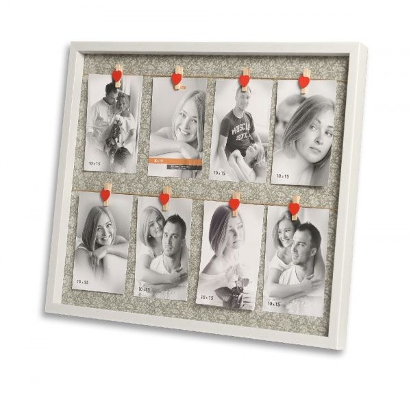 Мультирамка Velista на 8 фото 10x15 см белый 