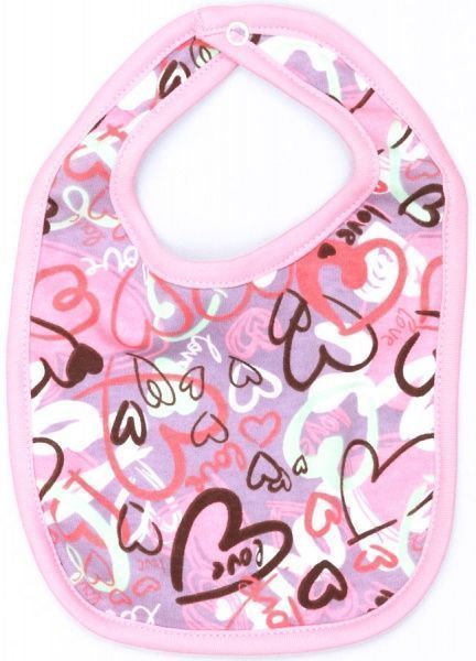 Фартук Україна нагрудный сердечки розовый 