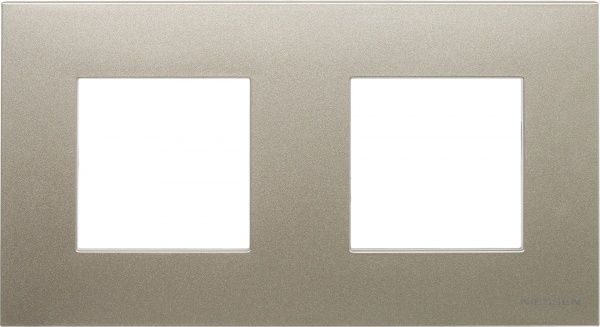 Рамка двухместная ABB ZENIT универсальная шампань N2272 CV