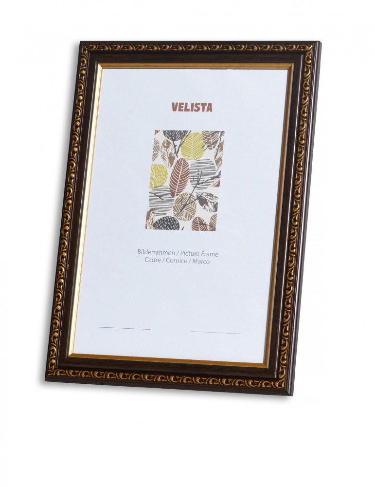 Рамка для фото Velista 30M-1198Nv 21х30 см коричневый с золотистым