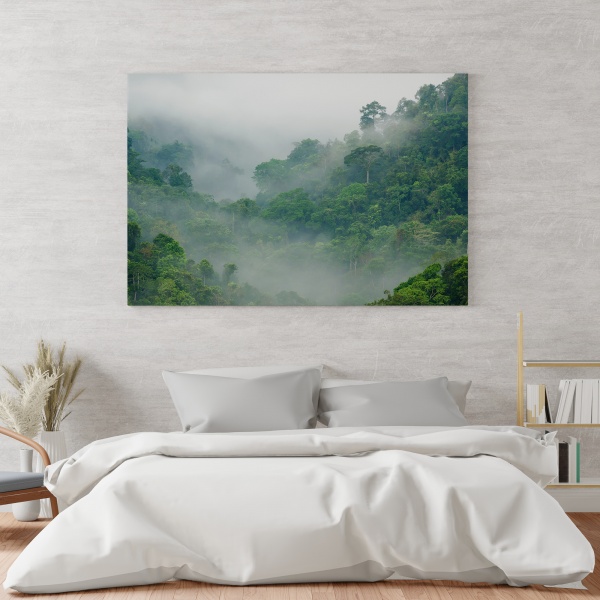 Картина на холсте Лес в тумане 110x70 см WS Holst 14082227,2 