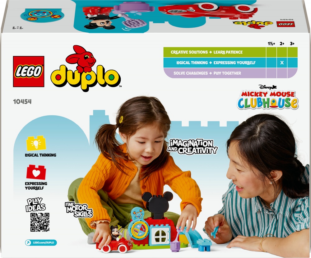 Конструктор LEGO DUPLO Микки Маус: Клубный дом и автомобиль 10454
