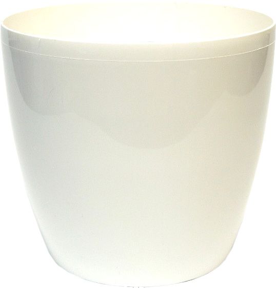 Горщик пластиковий COUBI 120 мм круглий 1л білий (15481) 