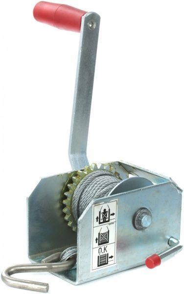 Лебедка без тормоза 250 кг с тросом
