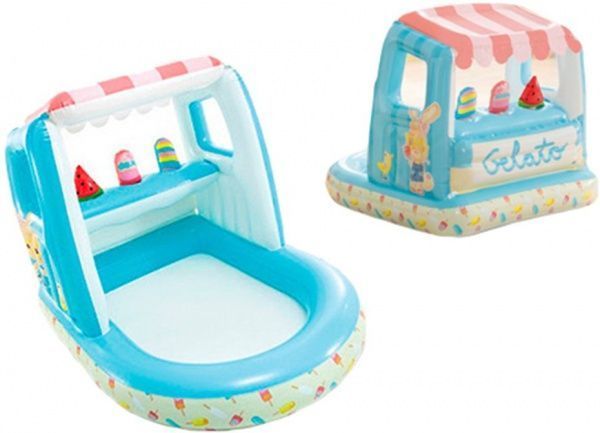 Бассейн Intex 48672 детский, лавка мороженого, 127х102х99 см., разноцветный