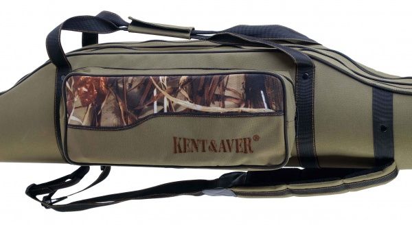 Чехол для удилища KENT&AVER 145 см двухсекционный полужесткий №2 зеленый