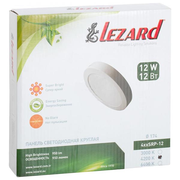 Светильник административный LED Lezard 12 Вт IP20 белый 442SRP-12 