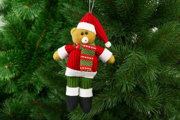 Підвіска Ведмідь Дід Мороз 24 см DL201660  