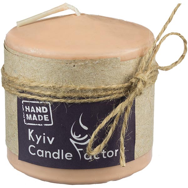 Свічка Candle Factory EcoLife помаранчева пастельна 60 мм