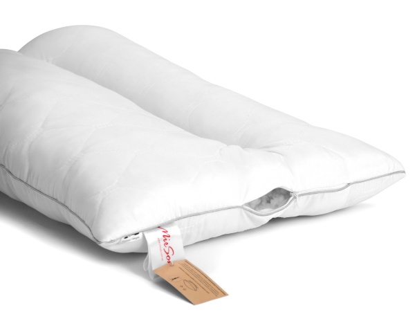 Подушка ортопедична DeLuxe EcoSoft Silver 565ортопедична 50х70 см (2200000625168) MirSon