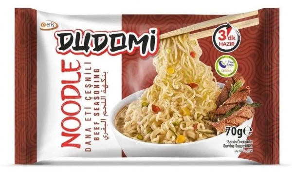 Вермішель DUDOMI зі смаком яловичини 70 г 