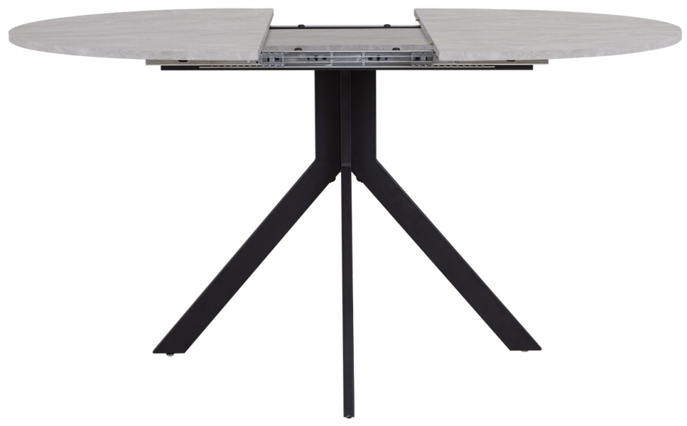 Стол обеденный Nowy Styl ARGON LOFT BLACK (18) 1100х900х745 черный/бетон