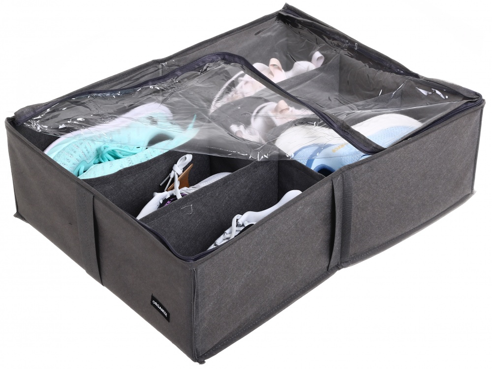 Органайзер складаний Organize Grey-O-6 на 6 пар (сірий) 150x400x530 мм