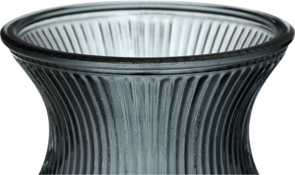 Ваза стеклянная Sensio Lines 20 см серая 20 vertical stripes