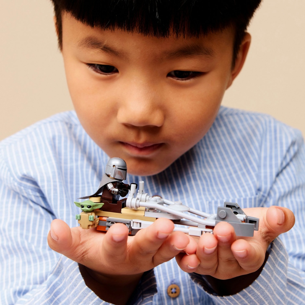 Конструктор LEGO Star Wars Скоростной мотоцикл Мандалорца и Грогу 75436