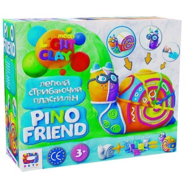 Набор пластилина OKTO легкого прыгающего Pino Friend Рай 70037