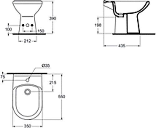 Биде напольное Vidima Ulysse W809401
