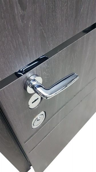 Двері вхідні Булат Сек'юриті 517 дуб немо карбон 2050x850мм ліві