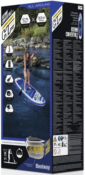 SUP-доска Bestway Oceana Convertible 305x84x12 см (65350) белый/синий