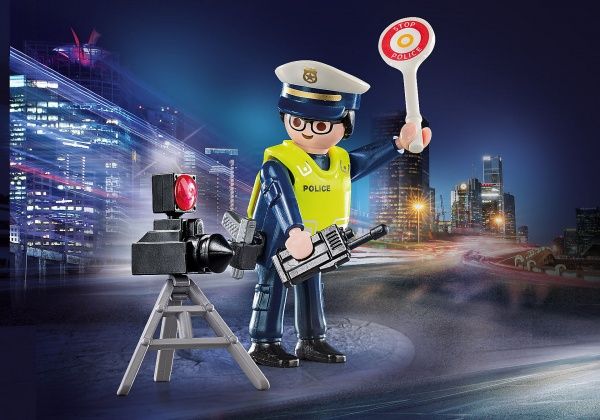 Конструктор Playmobil Поліцейський з вимірювачем швидкості 70305
