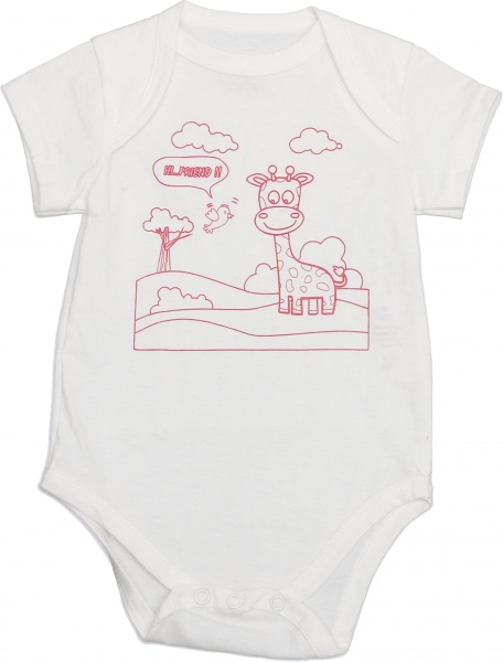 Боди для девочки Модний Карапуз р.68 бело-розовый 303-00023-2 