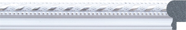 Молдинг Dellos Baget 261-13 белый с серебром 2900x21x16мм 
