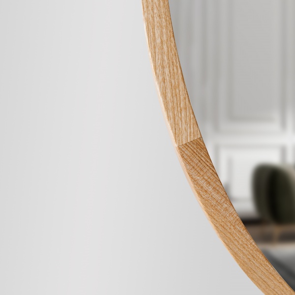 Дзеркало настінне Luxury Wood Evolution SLIM ясен натуральний 600x800 мм 