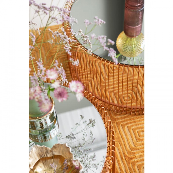 Стіл декоративний KARE Design Wire Copper 34x70x70 см набір з 2 шт. 