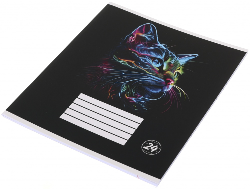 Тетрадь школьная Robot cat_25 24 листа в линейку Nota Bene