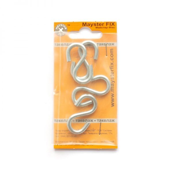 Крюк S-образный 4 мм 4 шт.