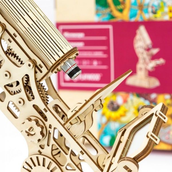 Конструктор деревянный Mr.Playwood Микроскоп