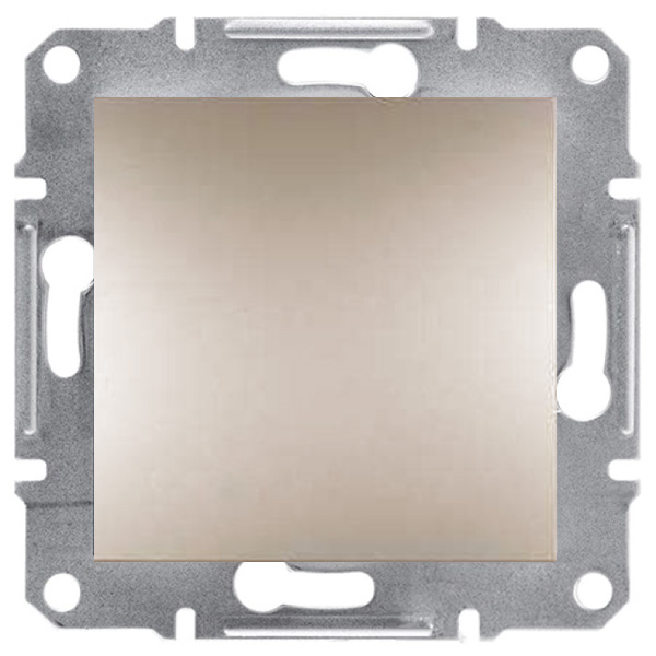 Перемикач перехресний одноклавішний Schneider Electric Asfora без підсвітки 10 А 250В IP20 бронзовий