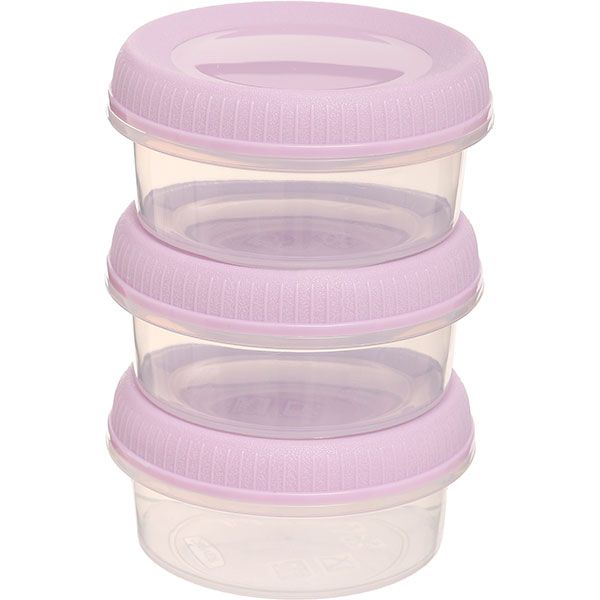 Набор контейнеров для соуса To Go 3 шт. 80 мл фиолетовый Curver