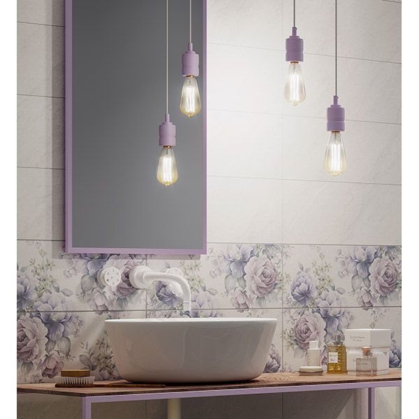 Плитка Golden Tile Garden cірий декор №2 20х50 6М2161 