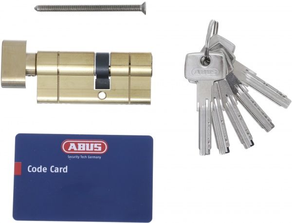 Циліндр Abus KD6PS 30x40 ключ-вороток 70 мм матова латунь