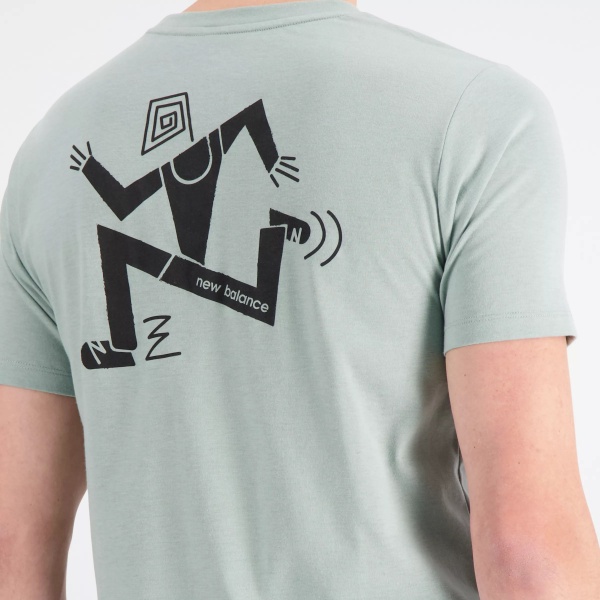 Футболка New Balance TENACITY HEATHERTECH TEE MT33071JIR р.L зелений