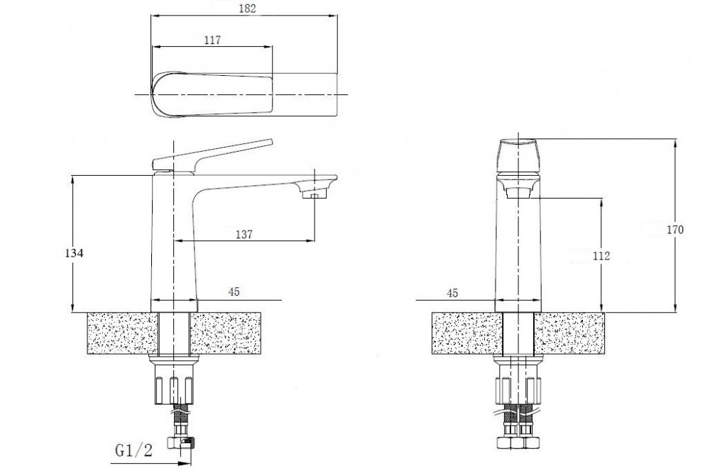Смеситель для умывальника Mixxen VVABI хром MXYA0773