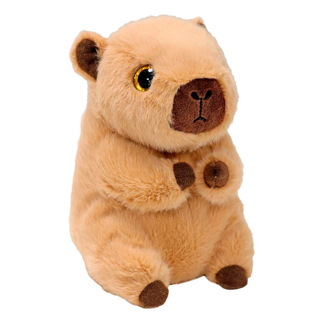 Мягкая игрушка TY Beanie Bellies Капибара Лара 15 см бежевый 37391 — фото 1