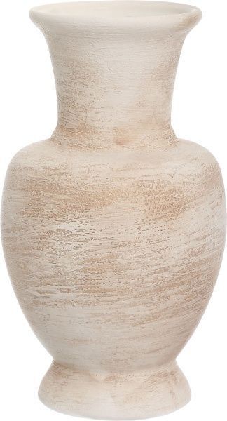 Ваза керамическая бежевая Полина 25 см