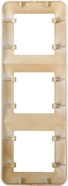 Рамка трехместная Makel Lillium Natural вертикальная дуб