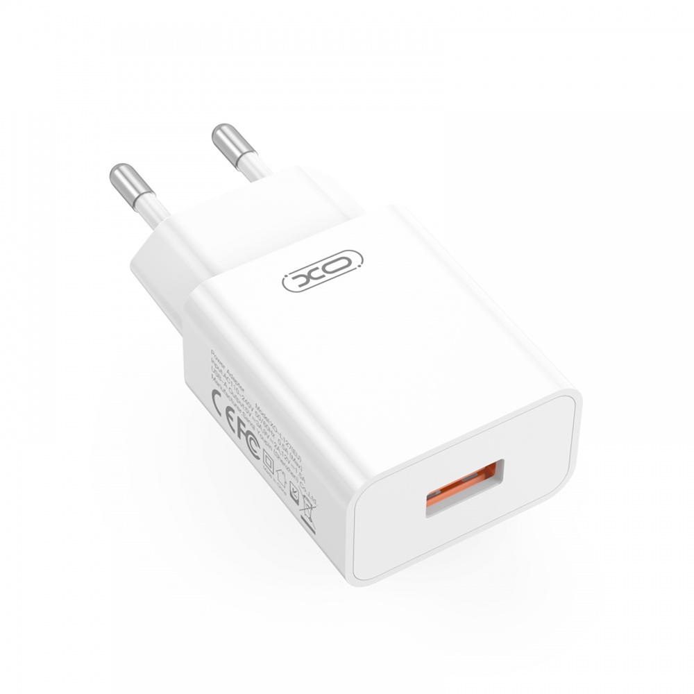 Сетевое зарядное устройство Xo L127 QC18W USB-A, White (L127.white)