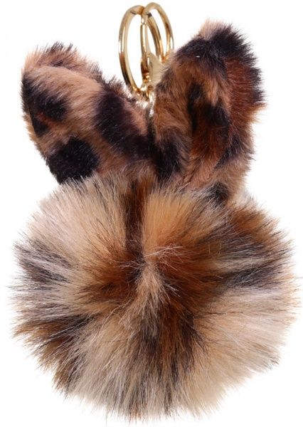 Брелок для рюкзаков с ушками Тигровый зайченок